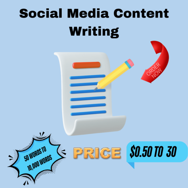 Social Media Content Writing